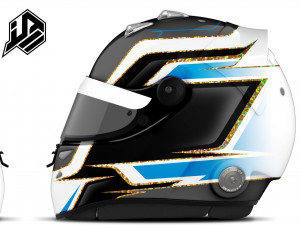 Schuberth SF2 - SF3 - 2D PSD template - back spoiler version CG Текстури
