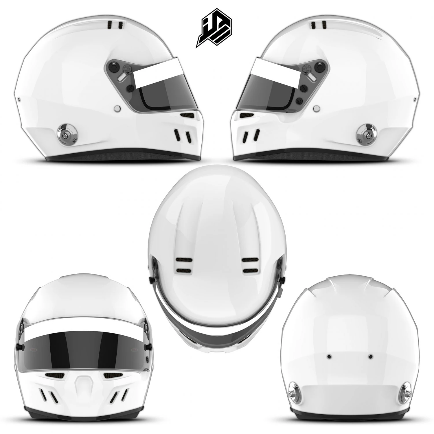 Bell GT6 helmet 2d template CG Textures .c4d .max .obj .3ds .fbx .stl .blend 