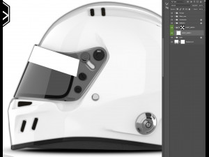 Bell GT6 helmet 2d template CG Текстури