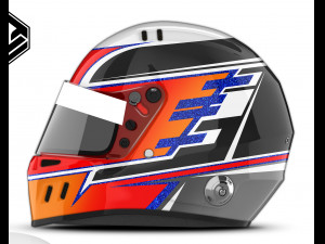 Bell GT6 helmet 2d template CG Текстури