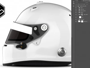 Arai GP6 No Rear Spoiler 2D PSD template CG Textures
