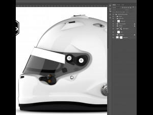 Arai GP7 FRP rear spoiler 2D PSD template CG 텍스쳐