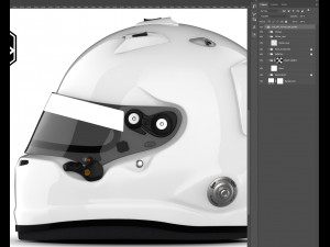 Arai GP7 normal rear spoiler 2D PSD template Texturas CG