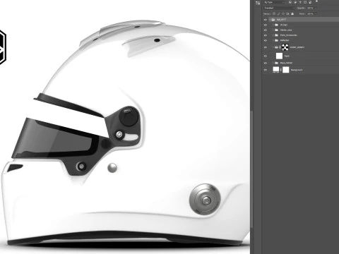 Bell HP77 V2 - PSD template CG Textures