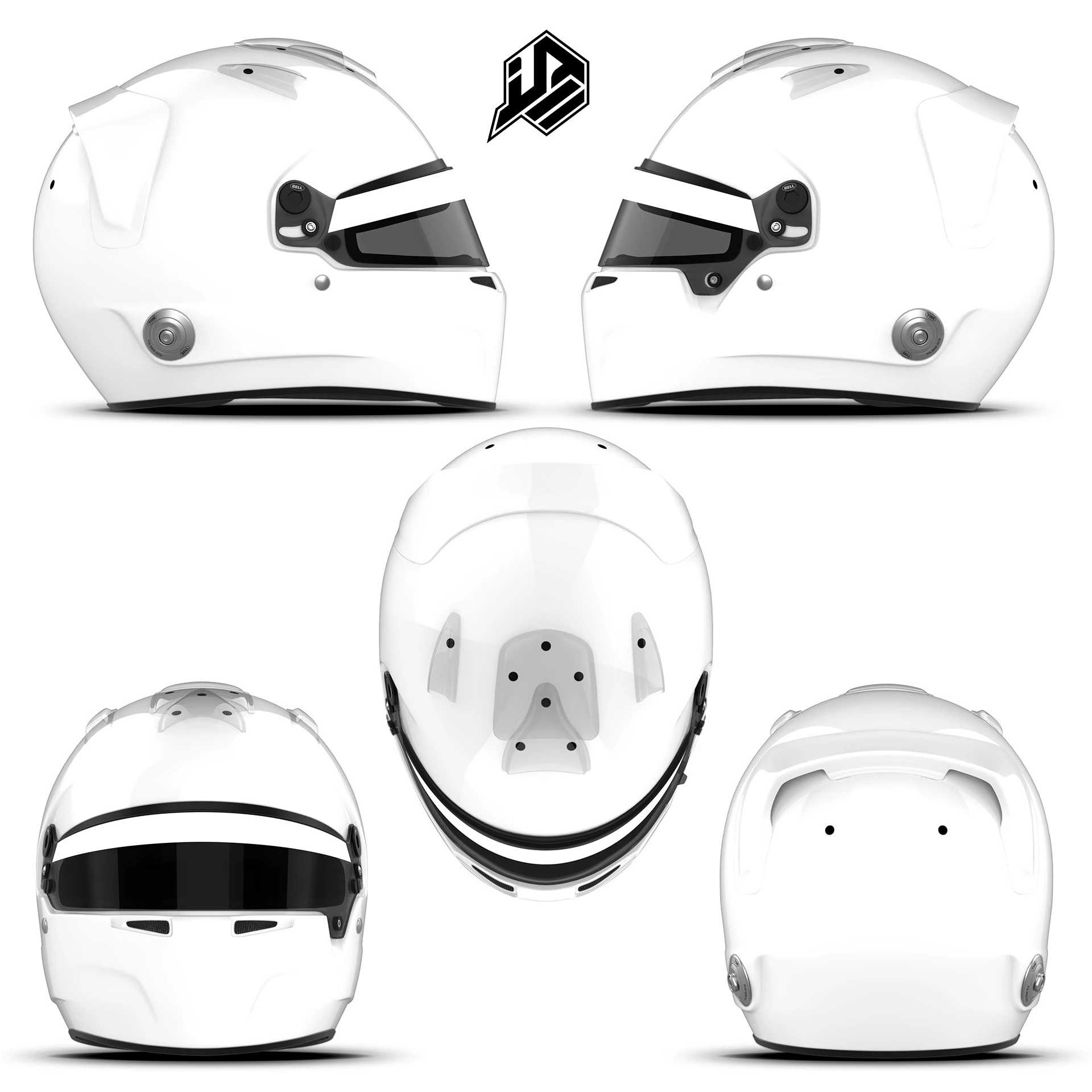 Plantilla PSD Bell HP77 aler&oacute;n trasero normal V2 Texturas CG .c4d .max .obj .3ds .fbx .stl .blend 