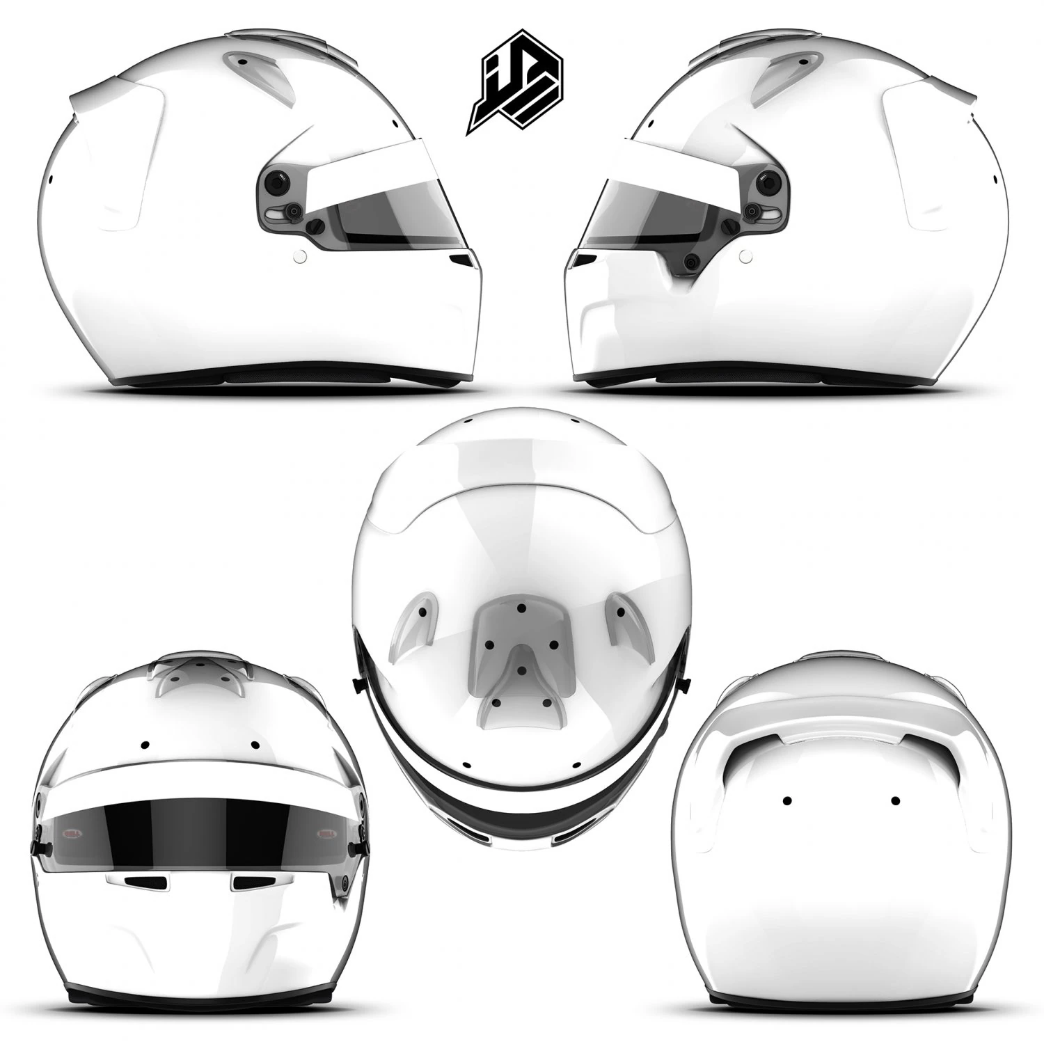 Bell KC7 CMR rear spoiler 2D PSD template CG Textures .c4d .max .obj .3ds .fbx .stl .blend 