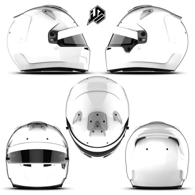 Bell RS7 K rear spoiler 2D PSD template CG Textures .c4d .max .obj .3ds .fbx .stl .blend 