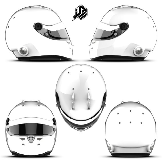 Schuberth SF2 - SK1 2D PSD template with and without rear spoiler Texturas CG .c4d .max .obj .3ds .fbx .stl .blend 