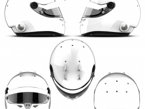 Schuberth SF2 - SK1 2D PSD template with and without rear spoiler CG Dokuları