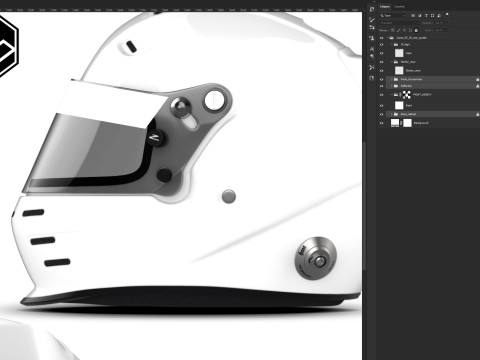 Zamp RZ 36 rear spoiler 2D PSD template Texturas CG