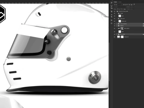Zamp RZ 36 rear spoiler 2D PSD template CG Textures
