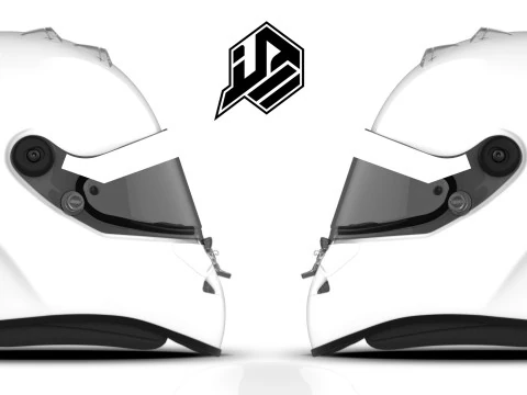 Schuberth SF4 F1 spoilers V2 2D PSD template CG Textures
