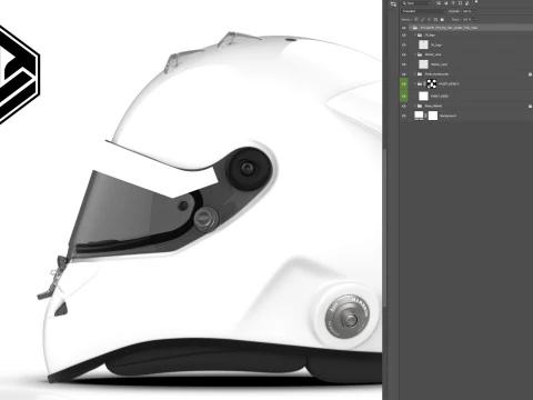 Schuberth SF4 F1 spoilers V2 2D PSD template CG Textures