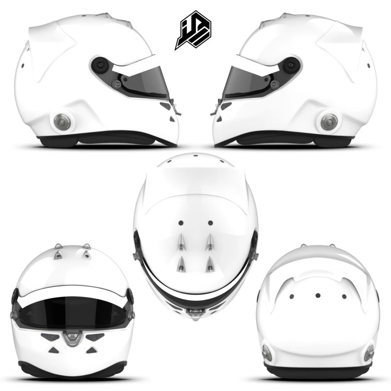 Mod&egrave;le 2D de casque Schuberth SF4 avec spoiler arri&egrave;re V2 CG Textures .c4d .max .obj .3ds .fbx .stl .blend 