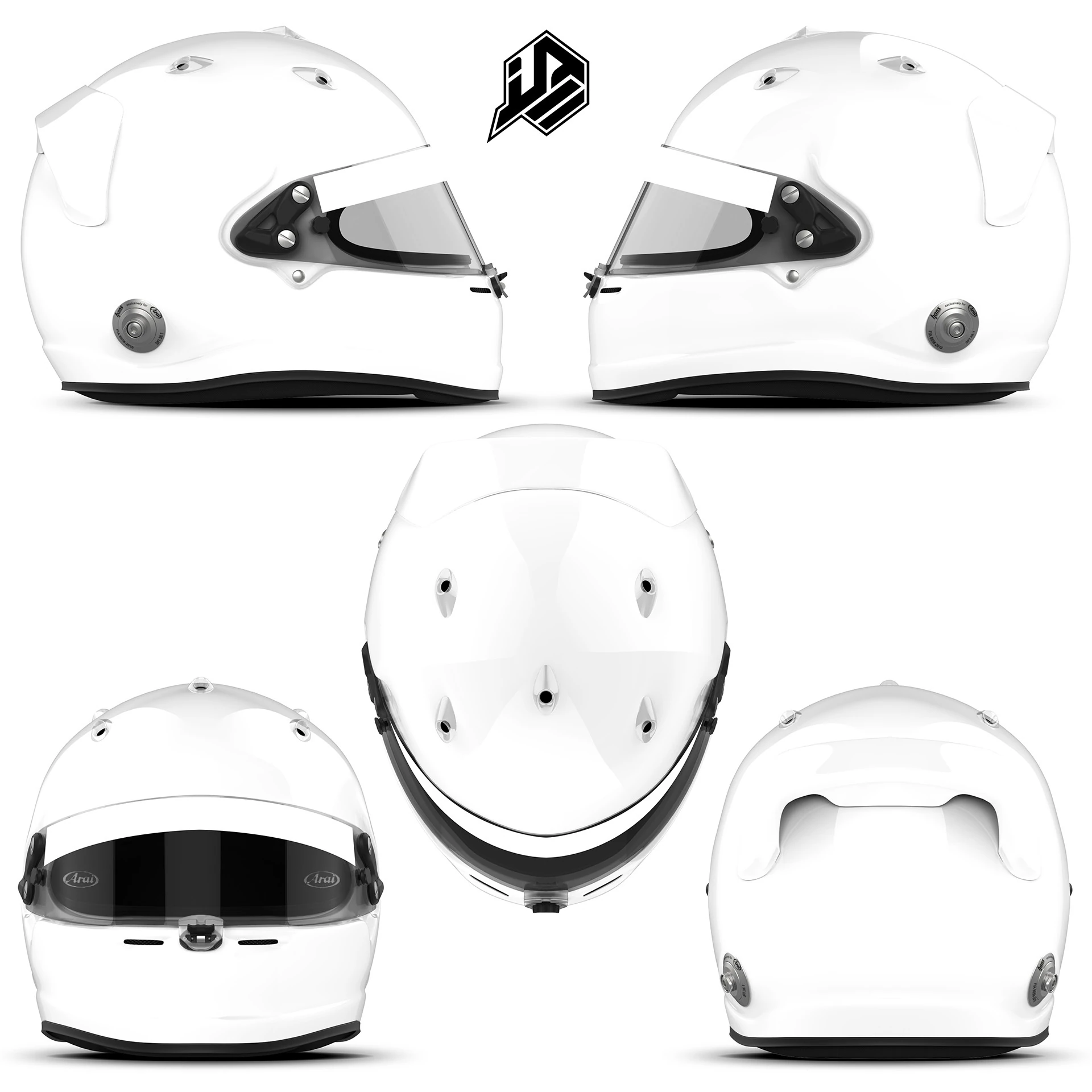 Arai GPV-R rear spoiler CG Textures .c4d .max .obj .3ds .fbx .stl .blend 