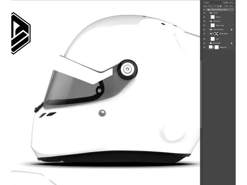 Stilo ST6 CMR rear spoiler 2D PSD template CG Textures