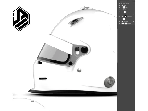 Bell GP3 rear spoiler V2 2D PSD CG Textures