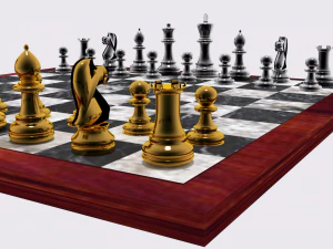 chess set 5differentsets 3D Model
