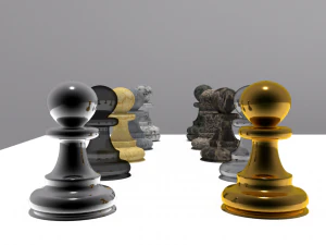 chess set 5differentsets 3D Model