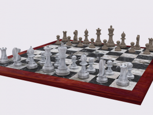 chess set 5differentsets 3D-Modell