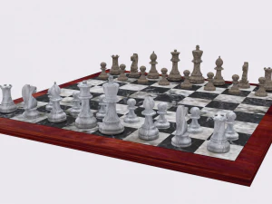 chess set 5differentsets 3D Model