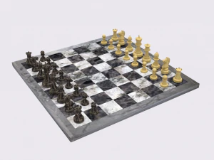 chess set 5differentsets 3D Model