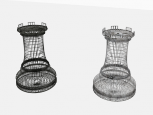 chess set 5differentsets 3D-Modell