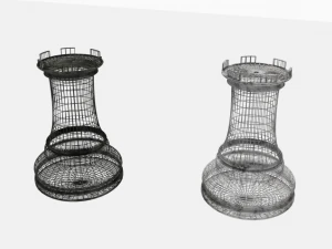 chess set 5differentsets 3D Model
