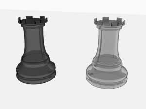 chess rooks 5 sets of 2 Modelo 3D