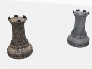 chess rooks 5 sets of 2 Modelo 3D