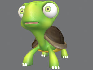 cartoon turtle 3D 모델
