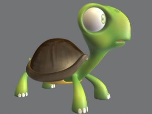cartoon turtle 3D 모델