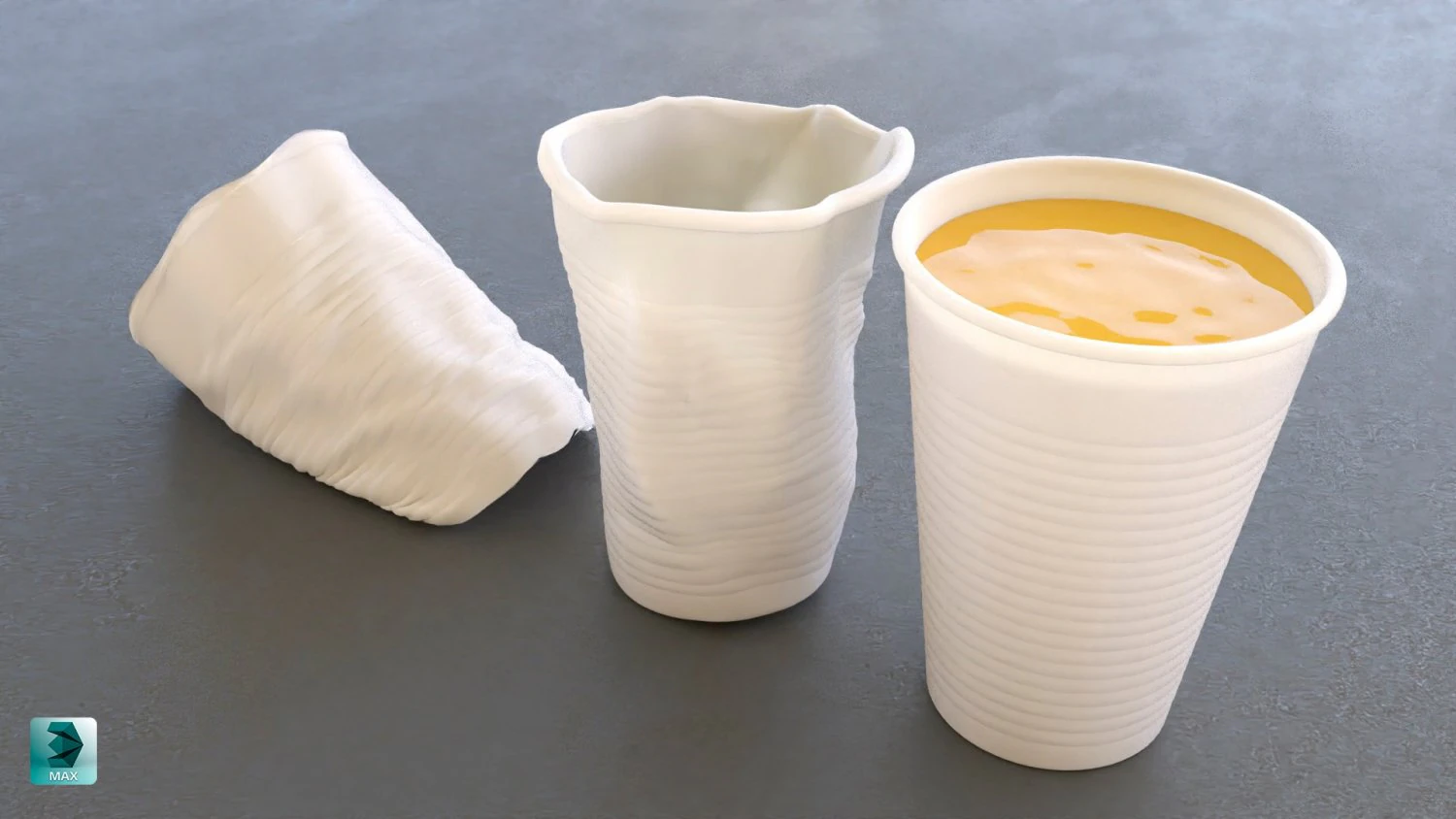 Plastic cup vr - ar - low-poly 3D Model .c4d .max .obj .3ds .fbx .stl .blend 