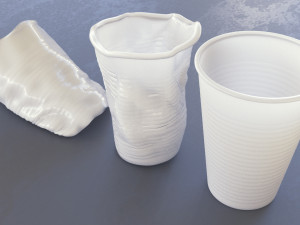 Plastic cup vr - ar - low-poly 3D Model