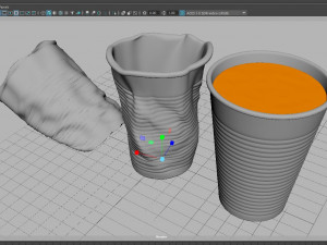 Plastic cup vr - ar - low-poly 3D Model