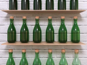 Wine bottle 3D Model