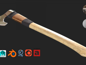 axe one handed 3D Model