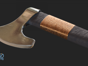 axe one handed Modello 3D