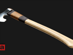 axe one handed Modello 3D