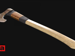 axe one handed Modello 3D