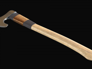 axe one handed Modello 3D