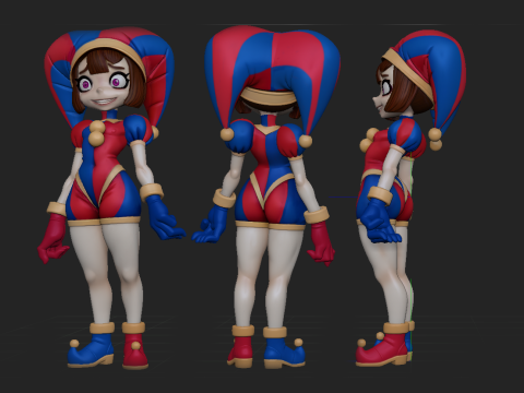 Pomni The Amazing Digital Circus Modello di stampa 3D