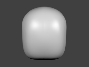 smiling cartoon face 3D Model