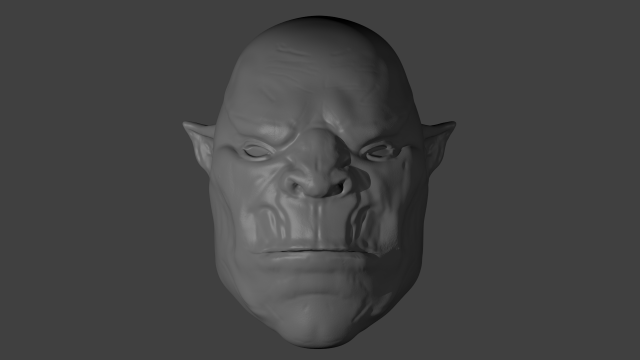 orc head 3D Model .c4d .max .obj .3ds .fbx .stl .blend