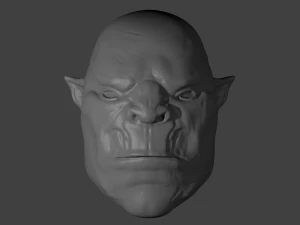 ork hoofd 3D Model