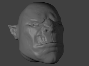 orc head 3D Model