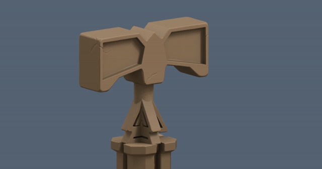 Martillo-warhamer 3Dプリントモデル .c4d .max .obj .3ds .fbx .stl .blend 