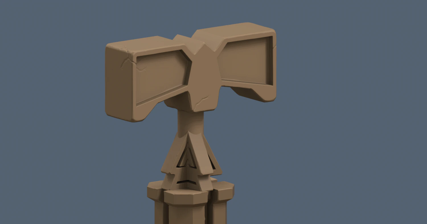 Martillo-warhamer 3D Print Model .c4d .max .obj .3ds .fbx .stl .blend 