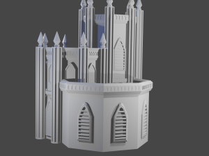 Gotica catedral warhamer 3Dプリントモデル