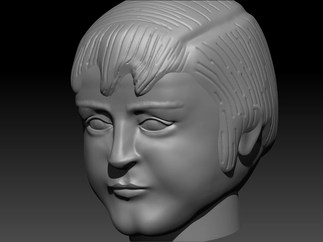 Busto pol macarni 3D Print Model .c4d .max .obj .3ds .fbx .stl .blend